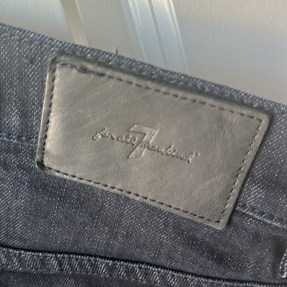 7FAM Luxe Performance The Straight Dark Blue Jeans - Picture 7 of 8